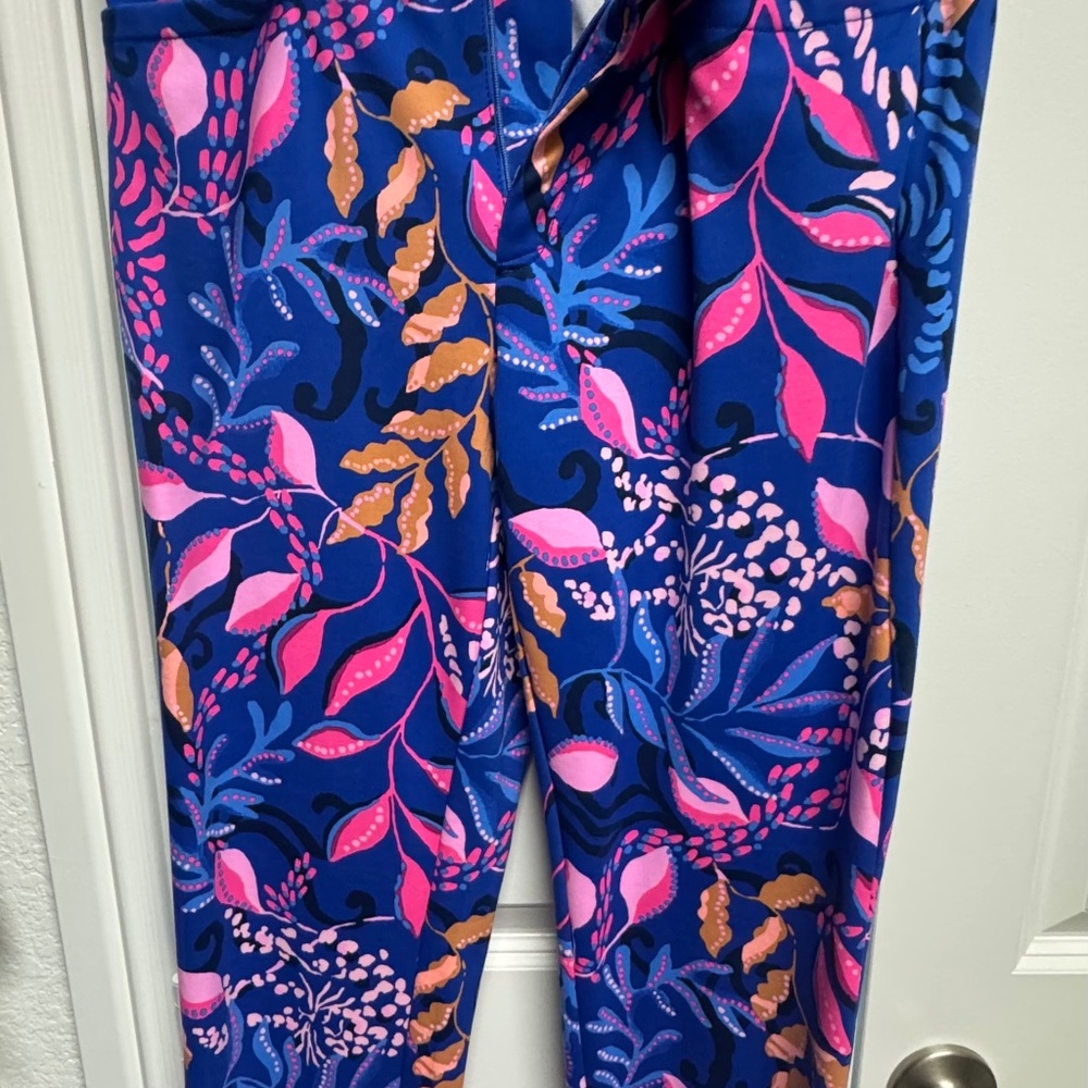 Lilly Pulitzer luxletic pants size 8 Borealis Blue